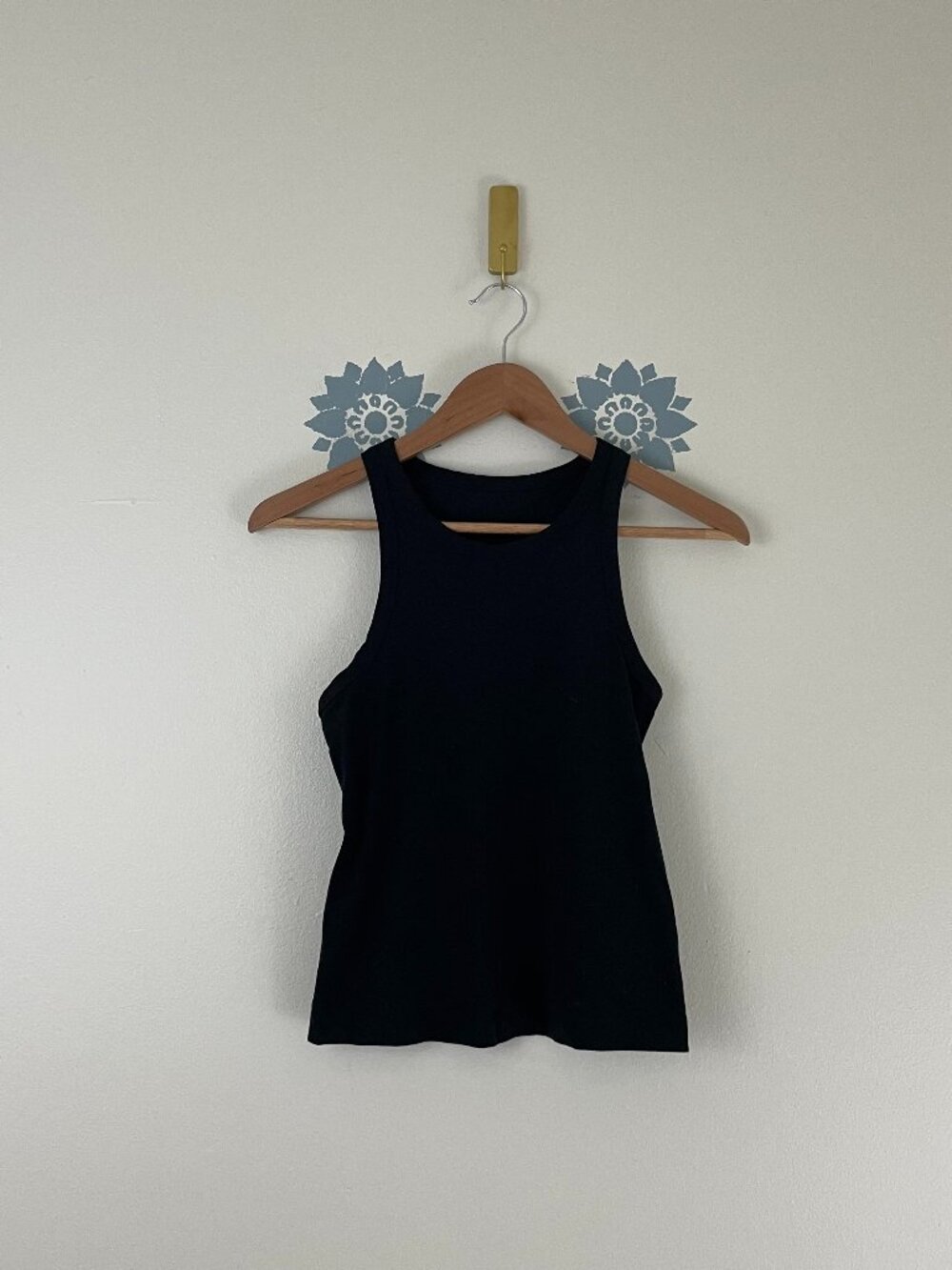 Lululemon Align Waist-Length Racerback Tank Top in Black Size 4